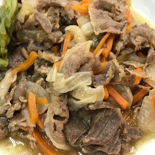 焼肉タレで簡単！牛肉の炒め物